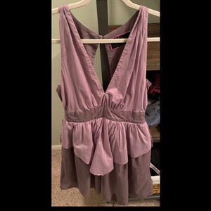 Purple Tiered Dress Small (Anthro: Luluvia)
